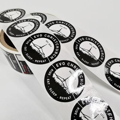 China BOPP Custom Retail Labels Varnishing Rotary Printable Vinyl Sticker Paper for sale