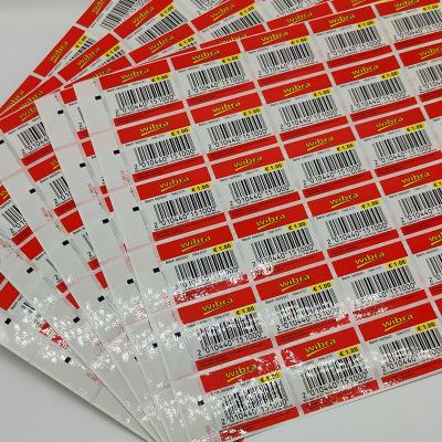 중국 제거할 수 있는 맞춘 소매 브랜드 CMYK 바코드 비닐 인쇄기 논문 판매용
