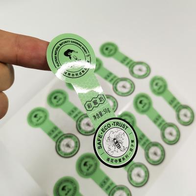 China Etiquetas pegajosas adhesivas fuertes de empaquetado rectangulares de la película de las etiquetas autoadhesivas BOPP en venta