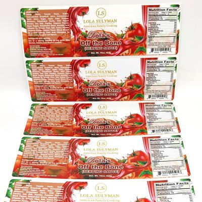 Chine Le vernissage du produit alimentaire marque BOPP les feuilles imprimables d'étiquette adhésive à vendre