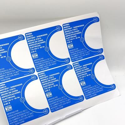 Chine Autocollants auto-adhésifs de papier de label de blanchisserie d'autocollant démontable de vinyle du ménage BOPP à vendre