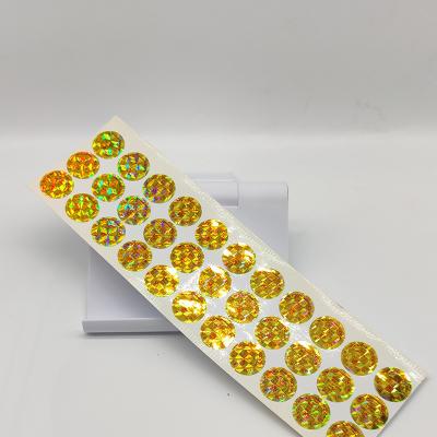 China Etiquetas falsas do selo da segurança do resíduo metálico CMYK das etiquetas do holograma pequeno anti à venda