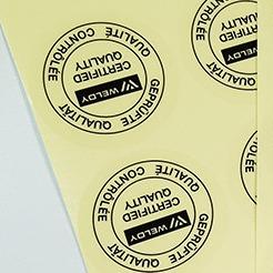 China Clear Vinyl Material Custom Adhesive Label Stickers Sheets Flexo Printing for sale