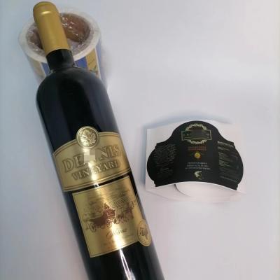 Cina I film del vinile di Cmyk beve le etichette Digital convessa concava della bottiglia di vino che stampa il carattere concavo-convesso sull'autoadesivo del fronte Poiché in vendita