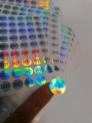 China Easy Peel Holographic Seal Stickers Uv Resist Printing Durable Waterproof Vinyl for sale