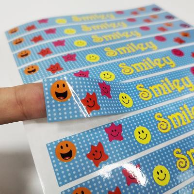 중국 Custom Printing Repositionable Self Adhesive Sticker Gloss Finishing 판매용