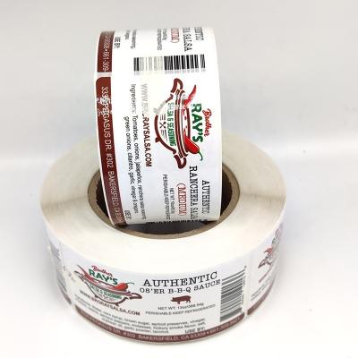 Chine Waterproof Food And Beverage Labels For Packaging MOQ 1000pcs à vendre