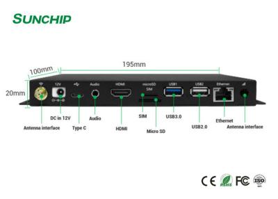 China 1000M Ethernet HD Media Player Werbungs-Maschinen-Spieler Kasten-4k zu verkaufen