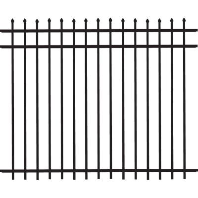 China PVC Coated Modern Wrought Iron Fence 2000-3000mm Garden Decoration Residential for sale
