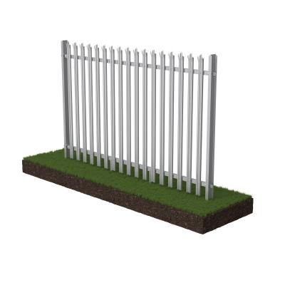 China Green Euro Curved Top Palisade Fence Powder Coated 1.2m-3m for sale