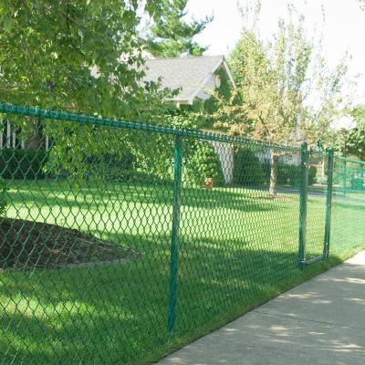 China 50ft Heavy Duty Galvanised Chain Link Fencing Wean Powder Coating for sale