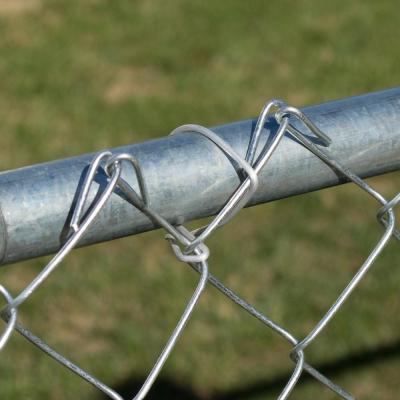 China Rubber PVC Coated Chain Link Fence Farm Steel Wire Mesh Fencing for sale