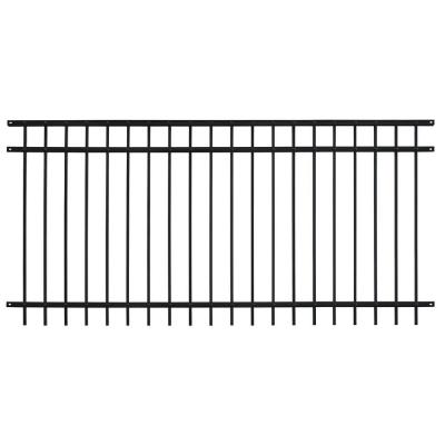 China 8ft Residential Iron Wrought Fence Commercial Garden Metal Privacy Screen Fence for sale