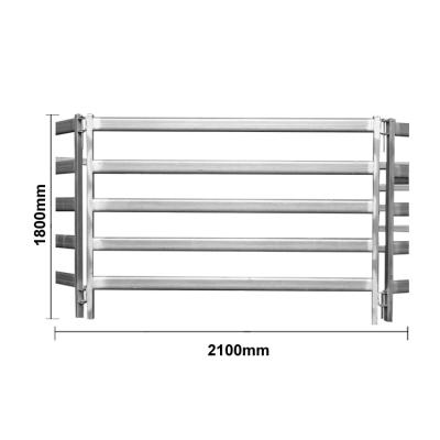 Chine Barrière de corral de bétail en métal clôture de tuyau de corral de 5ft x 12ft pour des bétail de chevaux à vendre