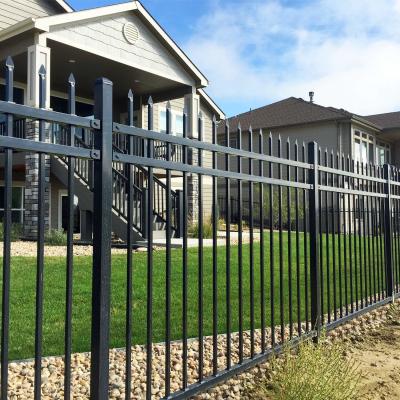 China Decorative 8 Wrought Iron Fence Panels Heavy Duty Zinc Galvanized Dipped Stainless Steel Farm for sale
