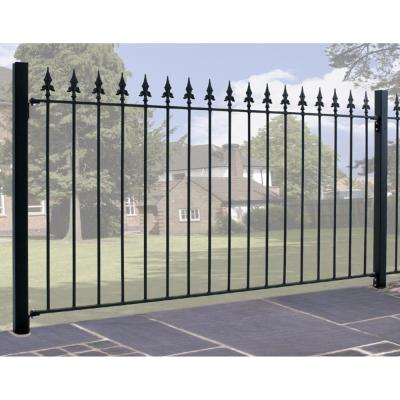 China Zinc Spearhead Top Iron Wrought Fence 4ft 5ft 6ft 8ft 1.2mm-2.5mm for sale