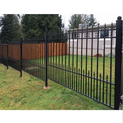 China Residential Outdoor 6x8 Removable Decorative Wrought Iron Fence Panels for sale