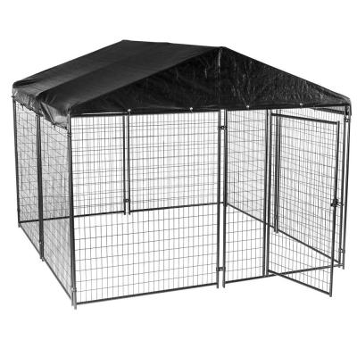 China Powder Coated Heavy Duty Dog Crate Kennel With Roof for sale