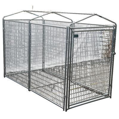 China Galvanized Outdoor Heavy Duty Dog Kennel Large Removable Tray for sale