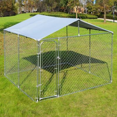 China Waterdichte Op zwaar werk berekende Hondkennel met Dak 8 X 4 X 6ft Zwart Dierlijk Plastic Dienblad Te koop