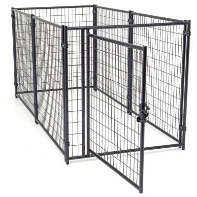 China Attractive Large Heavy Duty Dog Run Outdoor Galvanised With 8cm Gap Vertical Bars for sale