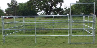 China 12ft Reg Corral Fence Heavy Duty Galvanized Round Pipe Portable Pens For Horses for sale