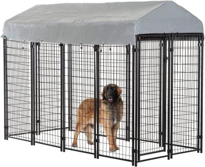 中国 ペットは8 x 4 x 6ft電流を通される頑丈な犬の犬小屋屋外に溶接されてパネルをはめる 販売のため