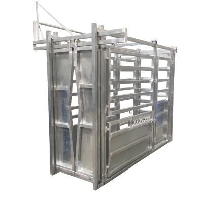 China Heavy Duty Steel Cattle Crush Squeeze Chute Stock Yard for sale