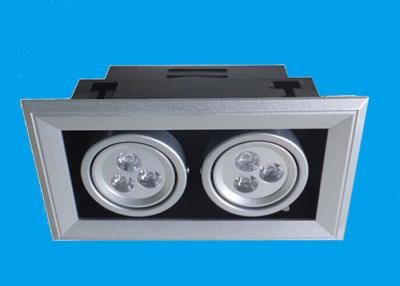 中国 引込んだ長方形の 2 頭部は Dowlight の高い内腔の黒の穂軸 LED の格子 Downlights を導きました 販売のため