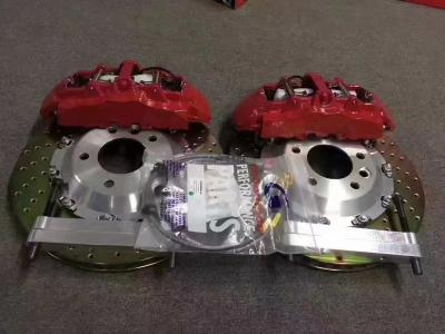 China 362*32mm Drilled 8 Pot Brakes Caliper Red Aluminum Jekit GT8 for sale