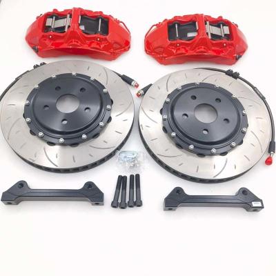 China Gray Iron 6 Pot Brake Kit Red Caliper 355*32mm Custom Disc for sale