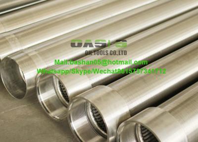 China Drilling water well slot 1.0mm wire wrapped screen Johnson type wedge wire screen for sale