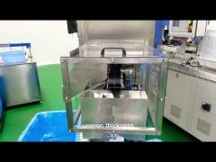 High-efficiency detection machine for defective products of dairy bottles