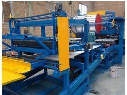 China Color coated steel sandwich panel production line for sale