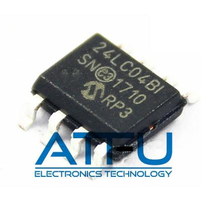 China 24LC04BT-I/SN Flash Memory Module 4kbit I2C Serial EEPROM 400 KHz Clock Frequency for sale