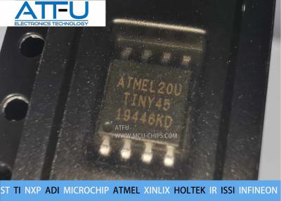 China ATTINY45-20SU Atmel 8 Bit MCU Chips AVR Microcontroller 2/4/8K Bytes In System Programmable Flash for sale