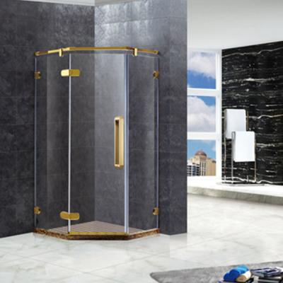 China SD-A1004 stainless 304 Titanium gold shower cubicles for sale