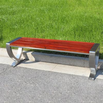 China Aluminum Waterproof Outdoor Backless Bench Backless Metal Garden Bench for sale