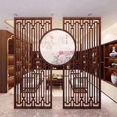 China Chinese Style Stainless Steel Room Divider Restaurant Metal Privacy Panels for sale