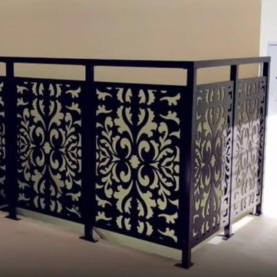 China Powder Coating Black Aluminum Fencing Panels Outdoor Metal Durable for sale