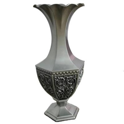 China Decoração rústica clássica antiga do vaso do vaso de flor do metal da tira para a sala de visitas à venda
