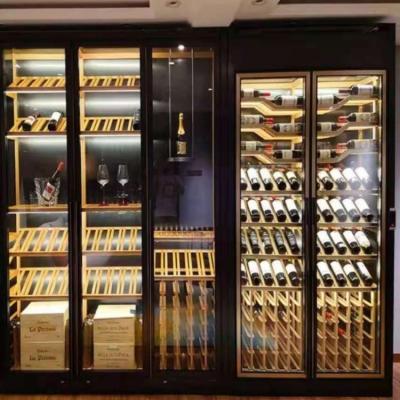 China SS Metal Wine Cabinet Customized Size Modern Wine Cabinet With Doors for sale