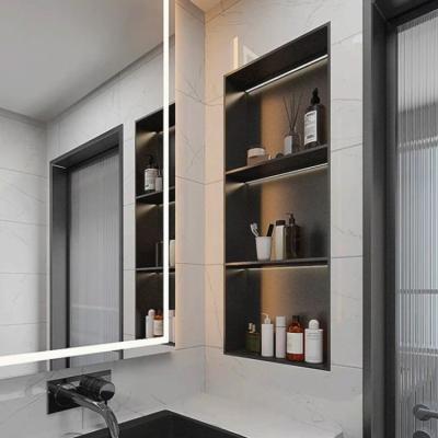 China Rectangle Stainless Steel Wall Niche 201 304 Metal Shower Niche for sale
