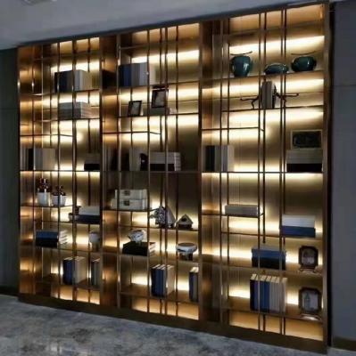 Chine Diviseur d'étagère en métal de salon d'étagère de décor en métal de séparateur d'étagère à vendre