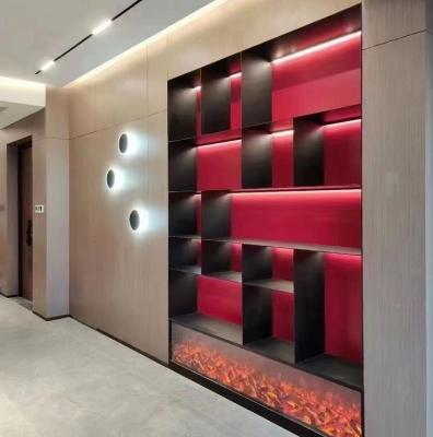 Chine Cabinet à la maison d'étagère en métal de décoration en métal d'étagère inoxydable rose de décor à vendre