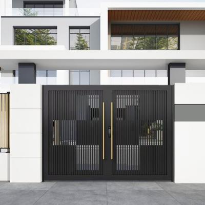 China Puertas de jardín de aluminio ornamentales del metal de la calzada decorativa artística de la puerta en venta