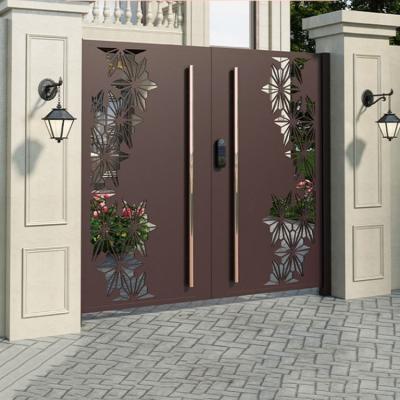 Chine Les portes en acier décoratives adaptées aux besoins du client balancent les portes décoratives en aluminium à vendre