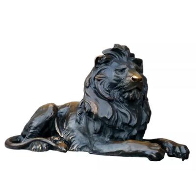 Cina Lion Statue Life Size Bronze di rame Lion Statues Outdoor in vendita