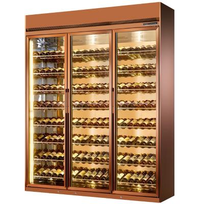 China Contemporary Metal Wine Cabinet Constant Temperature Vintage Te koop