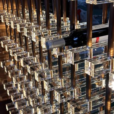 중국 Thermostatic Metal Wine Cabinet Acrylic Wine Display Cabinet With Light 판매용